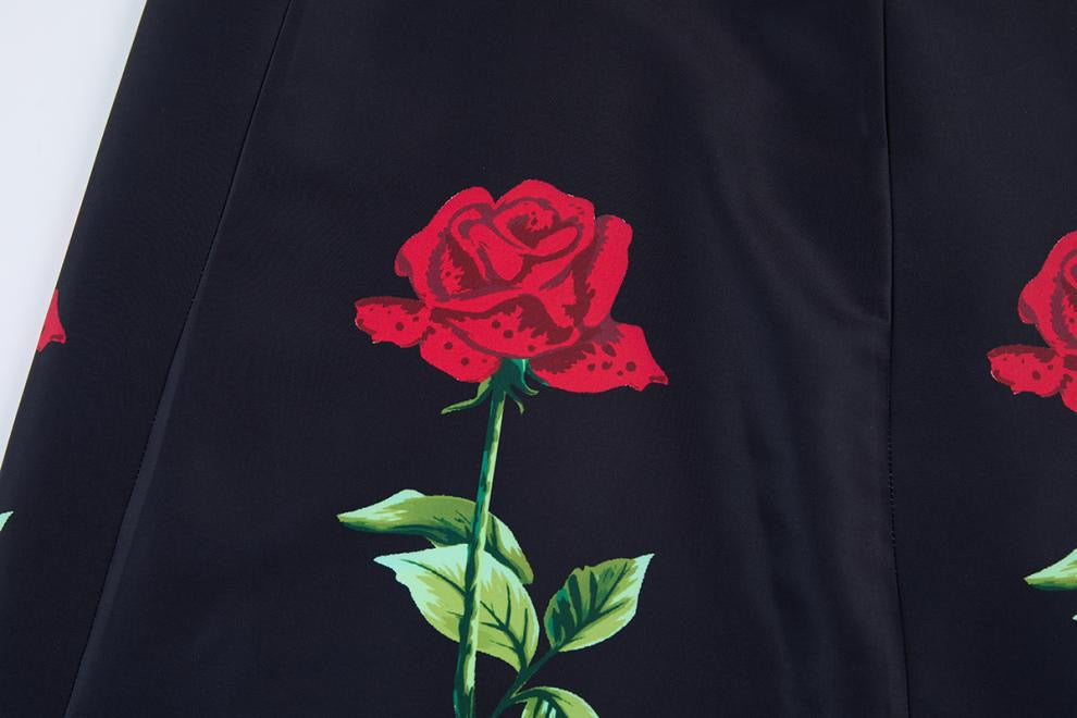 Rosalie Çiçek Desenli Midi Elbise