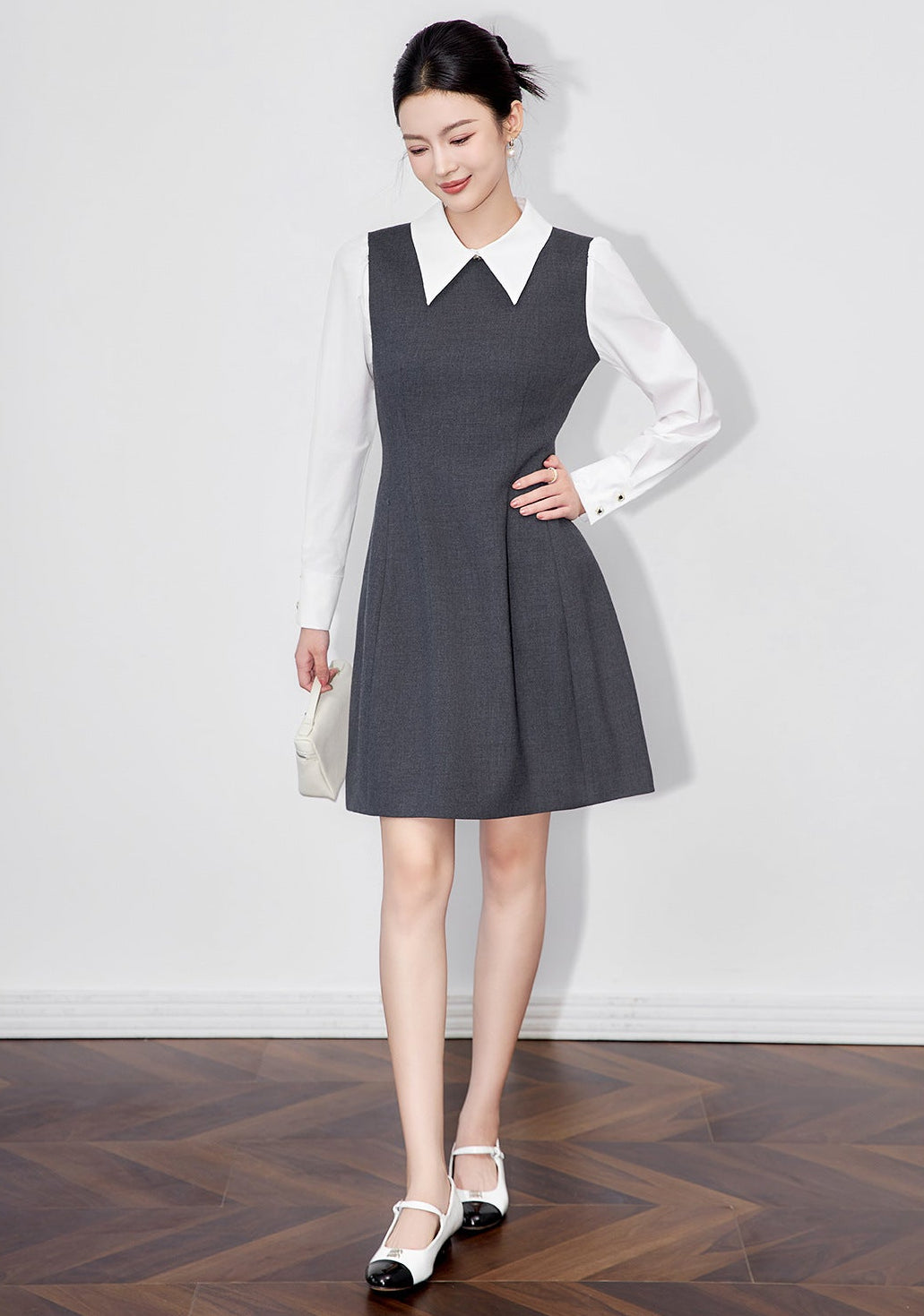 Sophia Şehir Stili İkili Görünümlü Elbise