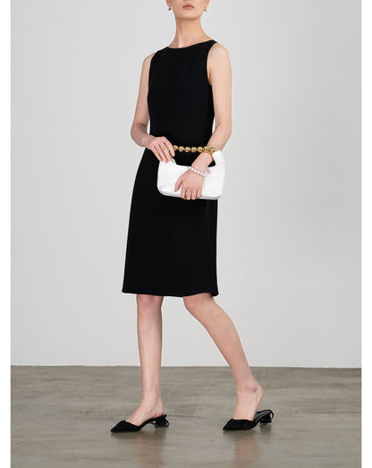 Selene Saten Midi Elbise