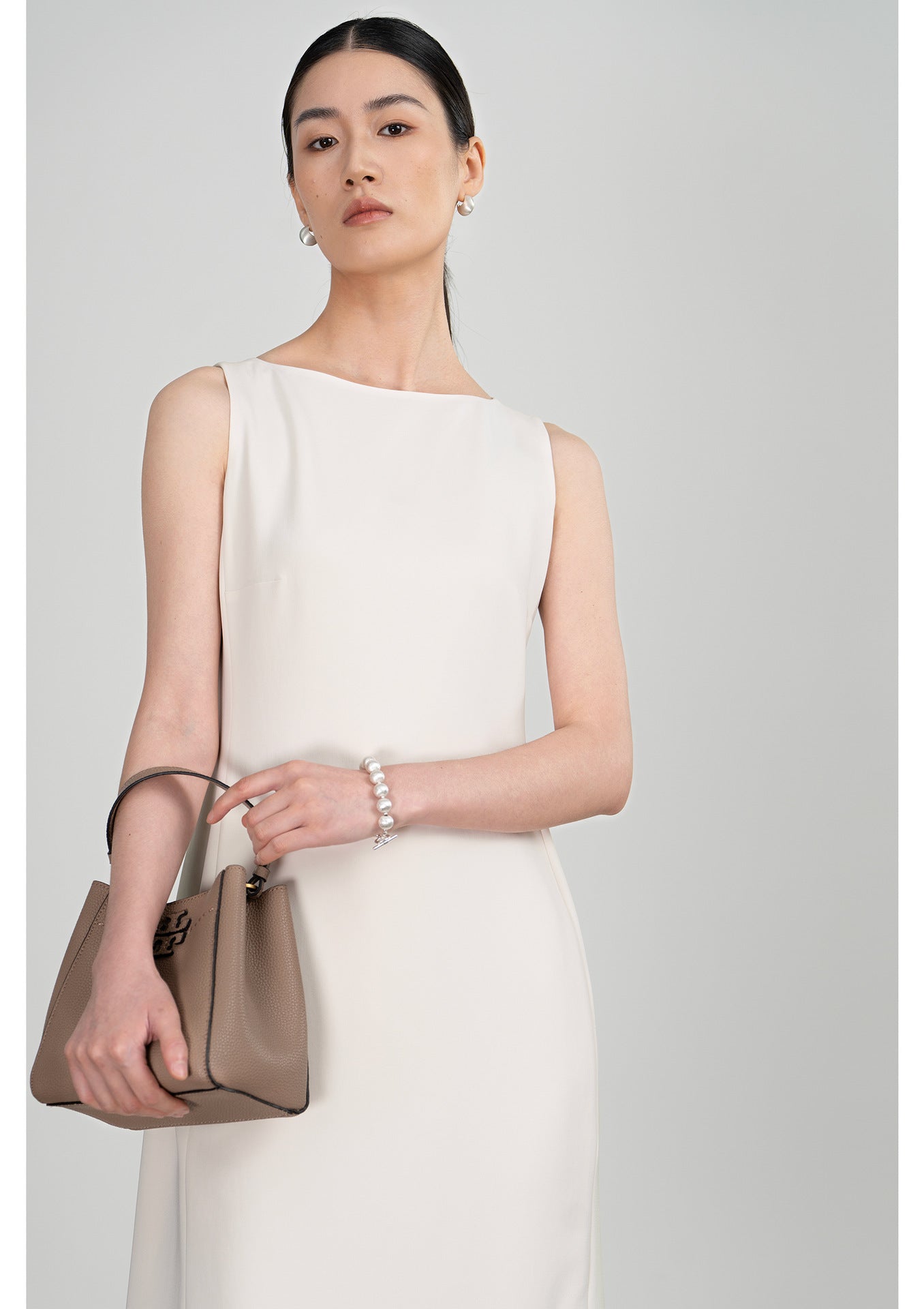 Selene Saten Midi Elbise