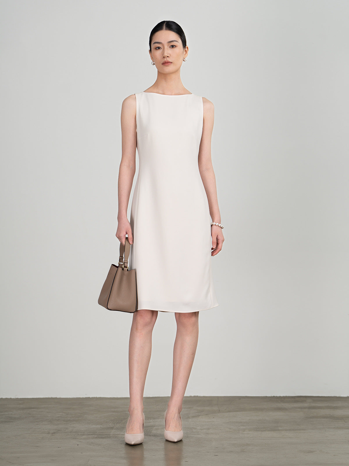 Selene Saten Midi Elbise