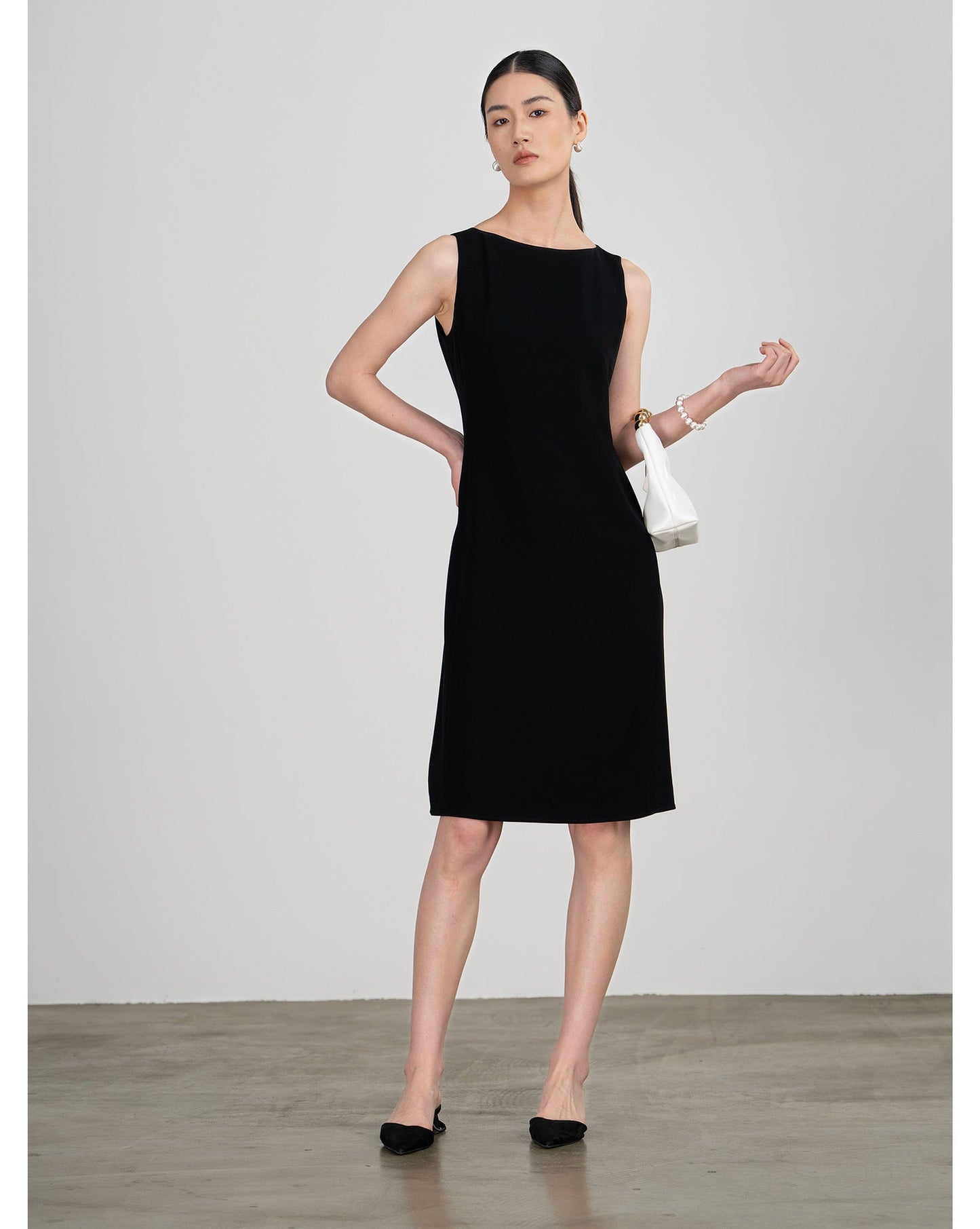 Selene Saten Midi Elbise