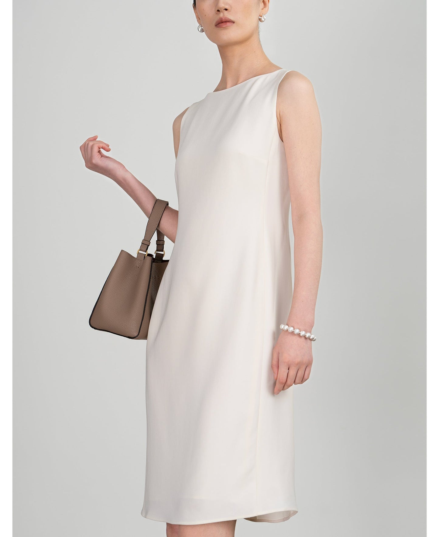 Selene Saten Midi Elbise