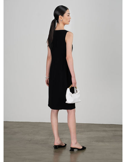 Selene Saten Midi Elbise