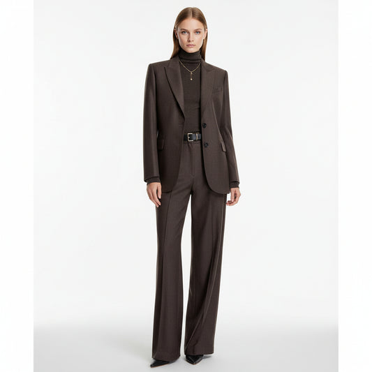 Old Money Yünlü Üçlü Takım – Ceket, Yelek ve Pantolon