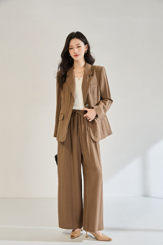 Tencel, Keten ve Rayon Karışımlı Kumaş Takım Elbise
