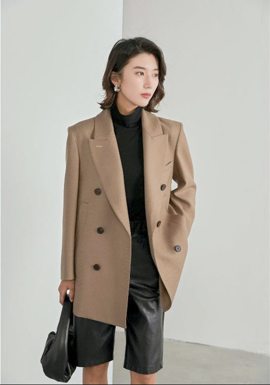 Rock Oversize Blazer Yün Ceket