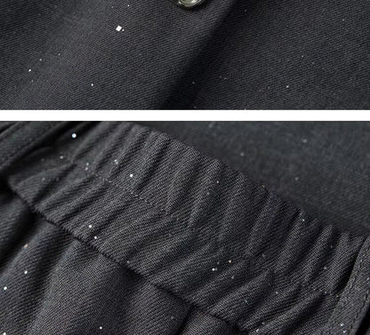 Metal Düğme Detaylı Ofis Takımı