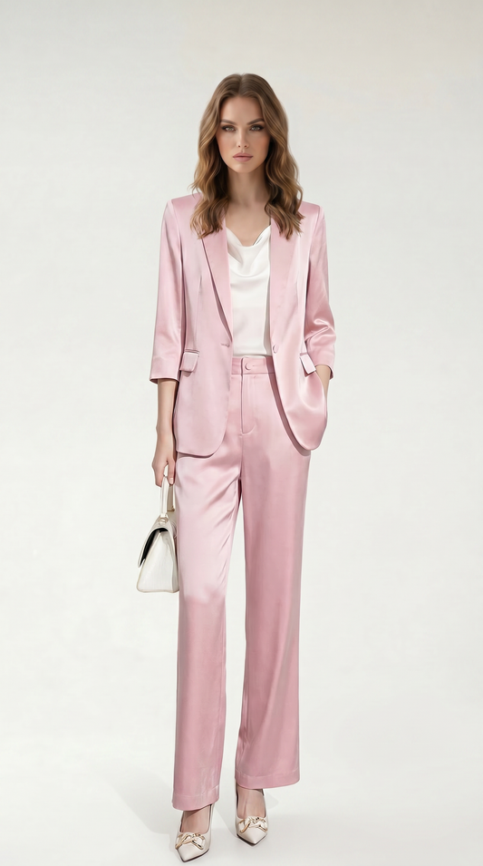 Rosalie Pudra Blazer&Pantolon Takım