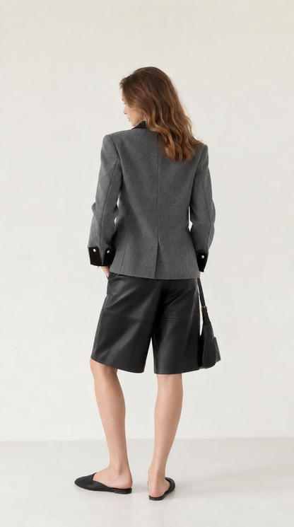 Camille Kruvaze Uzun Blazer Ceket