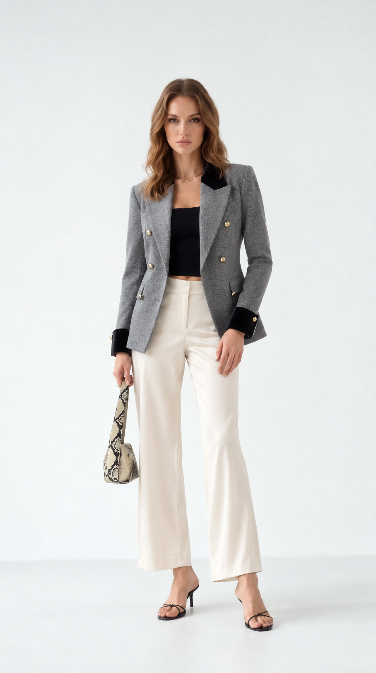 Camille Kruvaze Uzun Blazer Ceket